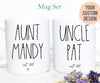 Promoted to Aunt and Uncle Individual OR Mug Set, Wow Look At You Becoming An Uncle Aunt, New Aunt Mug, New Uncle Gift, Baby Announcement