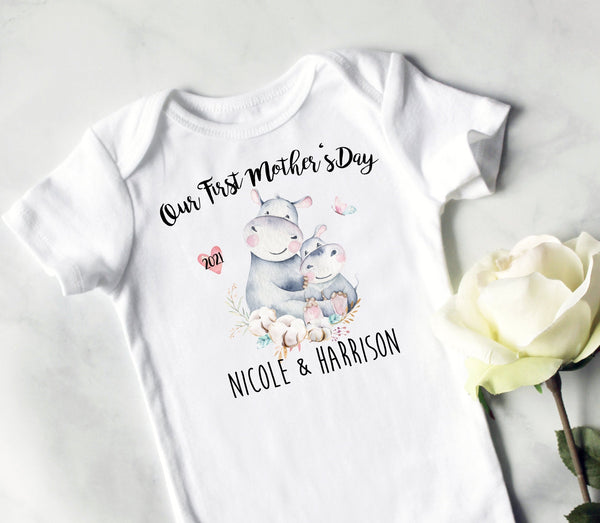 Custom First Mother&#39;s Day Gift Box | Promoted Dog Mom, Mom EST, New Mom Gift, First Time Mom Mug, Happy First Mother&#39;s Day Gift, New Mom Mug