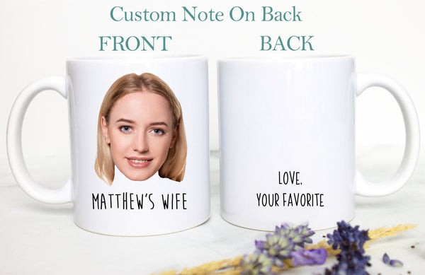 Custom Husband Wife Face PhotoIndividual OR Mugset | Personalized Photo Mug, Christmas Gift, Wedding Gift, Couples Gift, Anniversary Gift