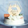 Custom Name Mountain Cake Topper