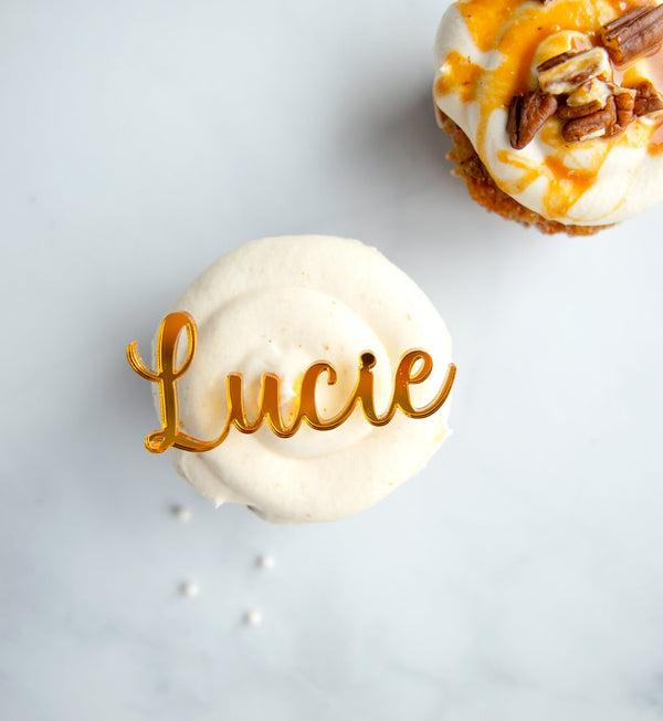 Custom Name Cupcake Topper