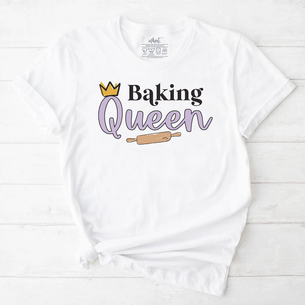 Baking Queen T-Shirt | Baking Shirt, Gift For Baker,Baker T-Shirt, Funny Baking Shirt,Cookie Lover Shirt,Baking Mom Shirt