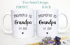 Promoted to Grandpa and Grandma Individual OR Mug Set