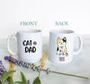 Personalized Cat Dad Mug - White Ceramic Custom Mug