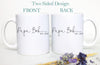 Grandpa and Grandma NAME Individual OR Mug Set