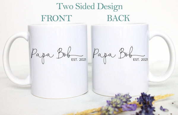 Grandpa and Grandma NAME Individual OR Mug Set