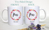 Floral Wreath Married Mrs. Mug Custom Name - White Ceramic Mug