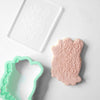 Floral Wedding Gown Fondant Embosser Stamp and Cutter
