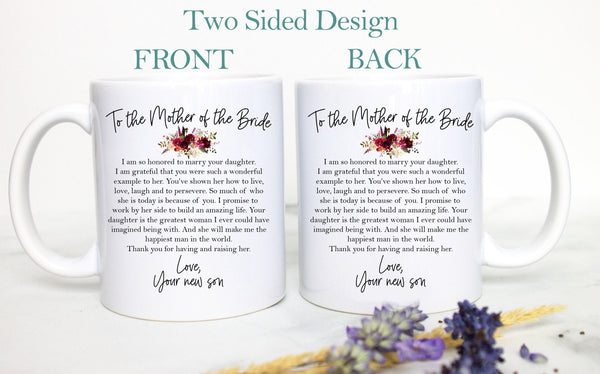 To My Future Mother In Law Mother from Groom Custom Name - White Ceramic Mug