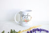 Floral Rustic Personalized Grandma Name Est Light - White Ceramic Mug