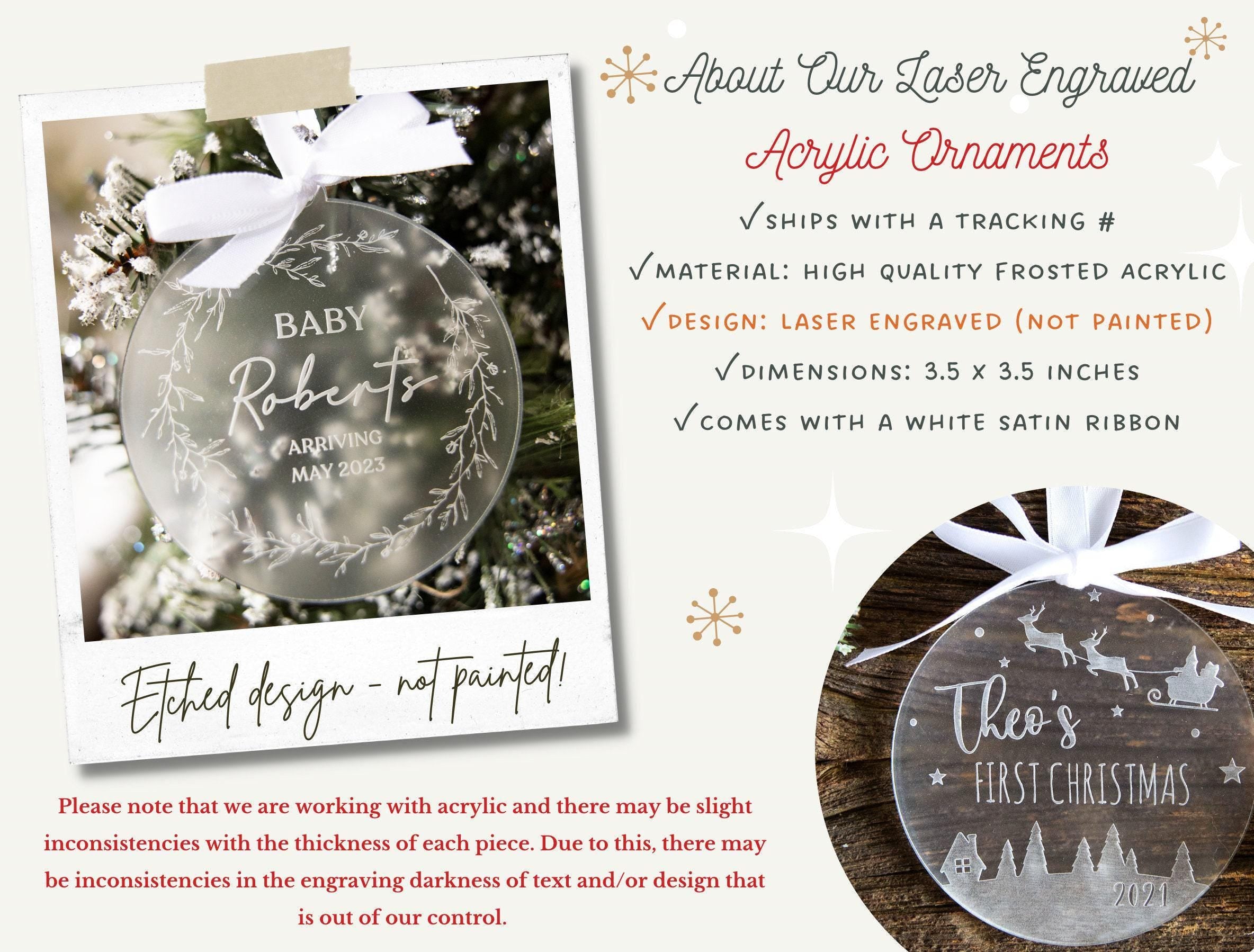 Personalized Engaged Ornament