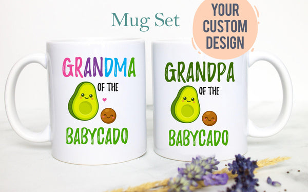 Avocado Grandma and Grandma Mug Set Individual OR Mug Set