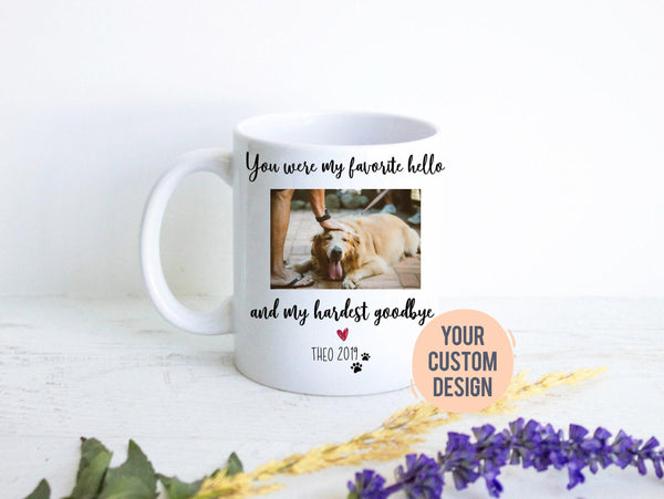 Custom Photo Dog Loss #2 - White Ceramic Mug