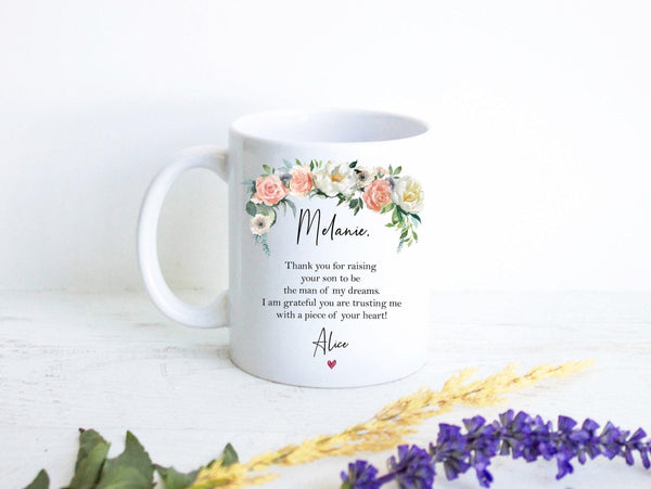 Future Mother In Law Gift #3 Custom Name - White Ceramic Mug