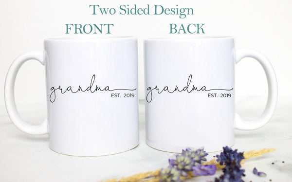 Grandpa and Grandma Individual or Mug Set - White Ceramic Mug