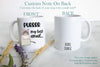Purr My Last Email Angry Cat - White Ceramic Mug