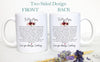 To Mom With Heartfelt Custom Message - White Ceramic Mug