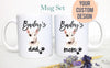Personalized Bull Terrier Mom and Dad Individual or Mug Set - White Ceramic Custom Mug