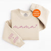 Mama Sweatshirt With Custom Names | Custom Mom Sweater, Mother's Day Gift, Mother's Day Gift Ideas, New Mom Outfit, Mom Birthday Gift