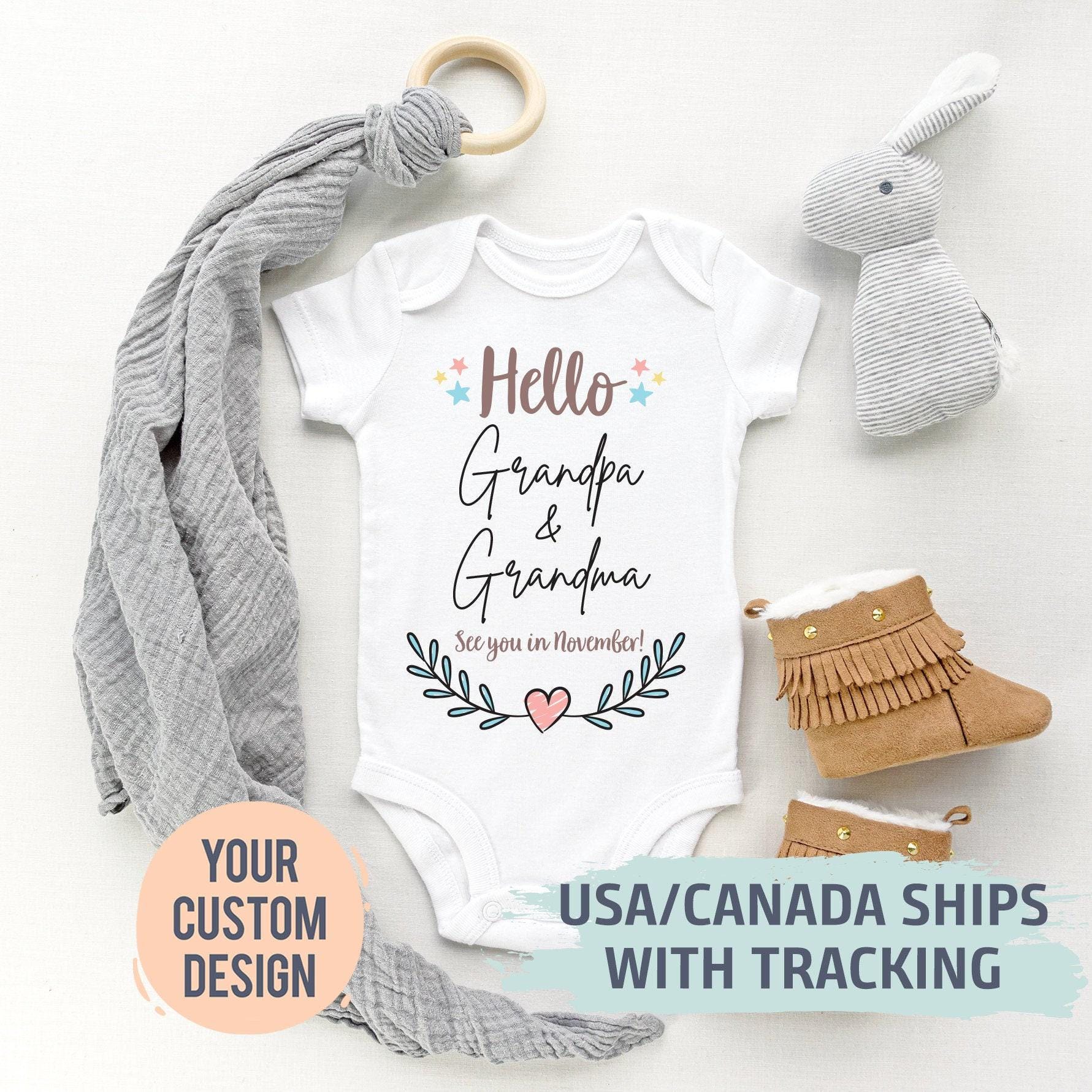 Hello Grandma and Grandpa Bodysuit