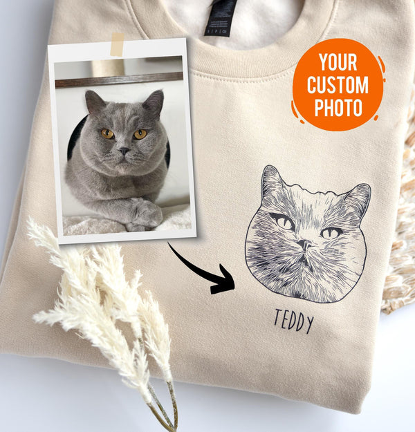 Custom Pet Portrait Shirt or Sweatshirt