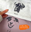 Custom Pet Portrait Sweatshirt: Dog or Cat Photo Memorial Gift