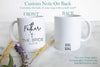 Father of the Bride Mother of the Bride Individual or Mug Set Custom Name With Date - White Ceramic Mug