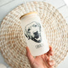 Personalized Pet Face Glass Tumbler | Iced Coffee Cup, Custom Pet Tumbler, Pet Lover Gift, Custom Pet Portrait, Custom Cat Dog Glass Can