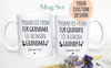 Promoted From Fur Grandma and Grandpa To Human - White Ceramic Mug
