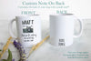 Photographer Custom Name Black and Grey - White Ceramic Mug