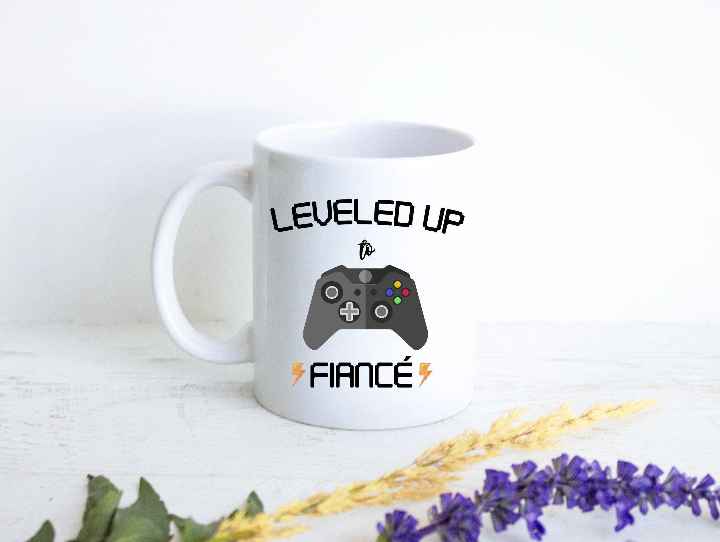 Leveled Up to Dad Nintendo - White Ceramic Mug
