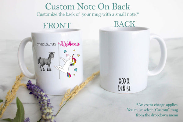 Other Lawyers Vs. You Unicorn - White Ceramic Mug
