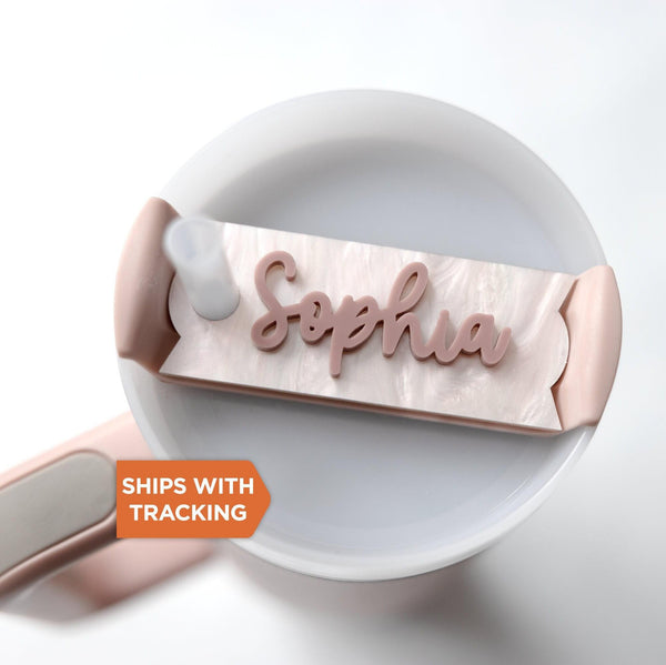 Personalized Tumbler Name Plate Quencher H2.0