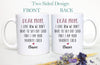 Personalized Father's Day Mother's Day Gift Individual OR Mug Set