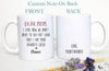Personalized Father's Day Mother's Day Gift Individual OR Mug Set