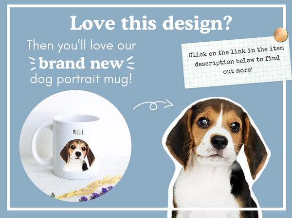 Custom Dog Mug, Pet Portrait, Personalized Dog Lovers Mug, Dog Owner Gift, Dog Mom, Dog Dad, Gift for Dog Photo Mug, Pet Loss, Dog Memorial