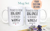 Promoted From Dog Aunt and Uncle To Human Individual or Mug Set - White Ceramic Mug
