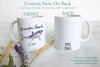 Grandpa Watercolor Shark - White Ceramic Mug