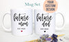 Future Mom and Dad Individual or Mug Set Custom Date - White Ceramic Mug