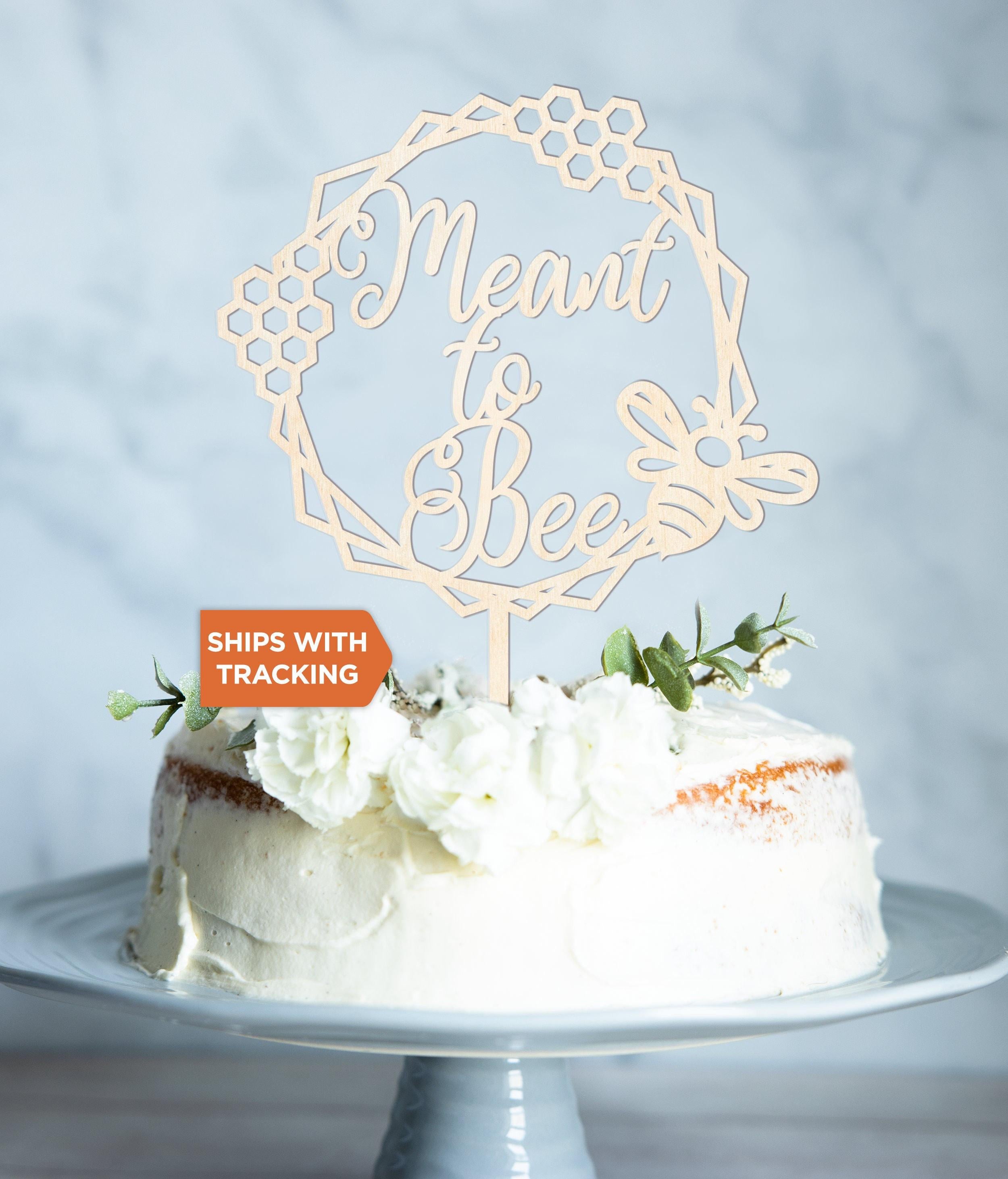 Meant to Bee Wedding Cake Topper