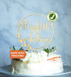 Custom Name Wedding Cake Topper