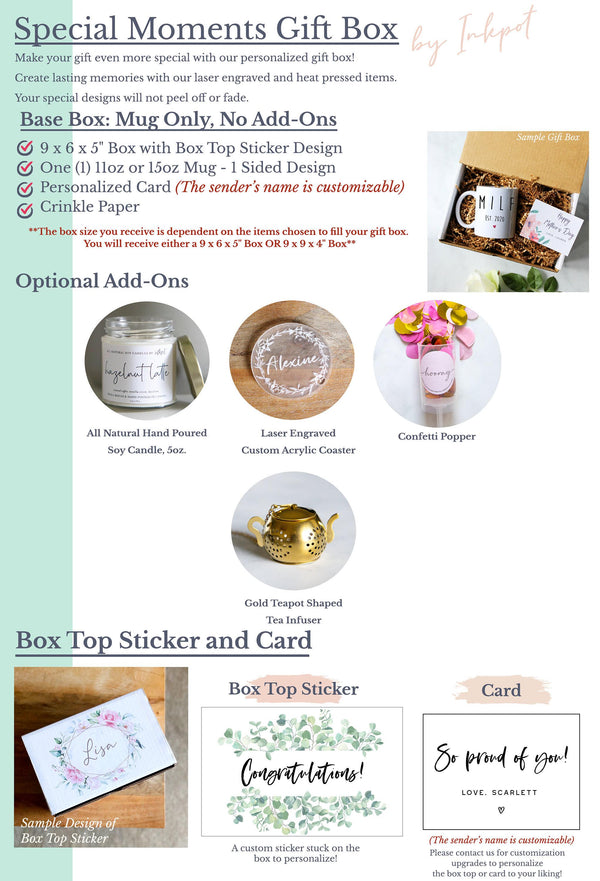 Personalized Teacher Graduation Gift Box