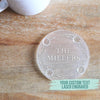 Laser Engraved Personalized Coaster - Family Name