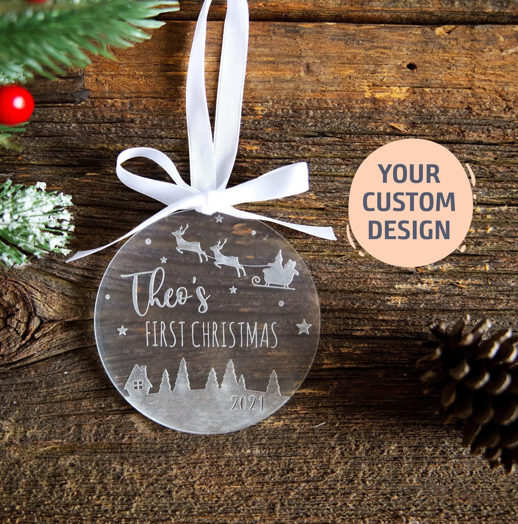 Custom Baby's First Christmas Ornament