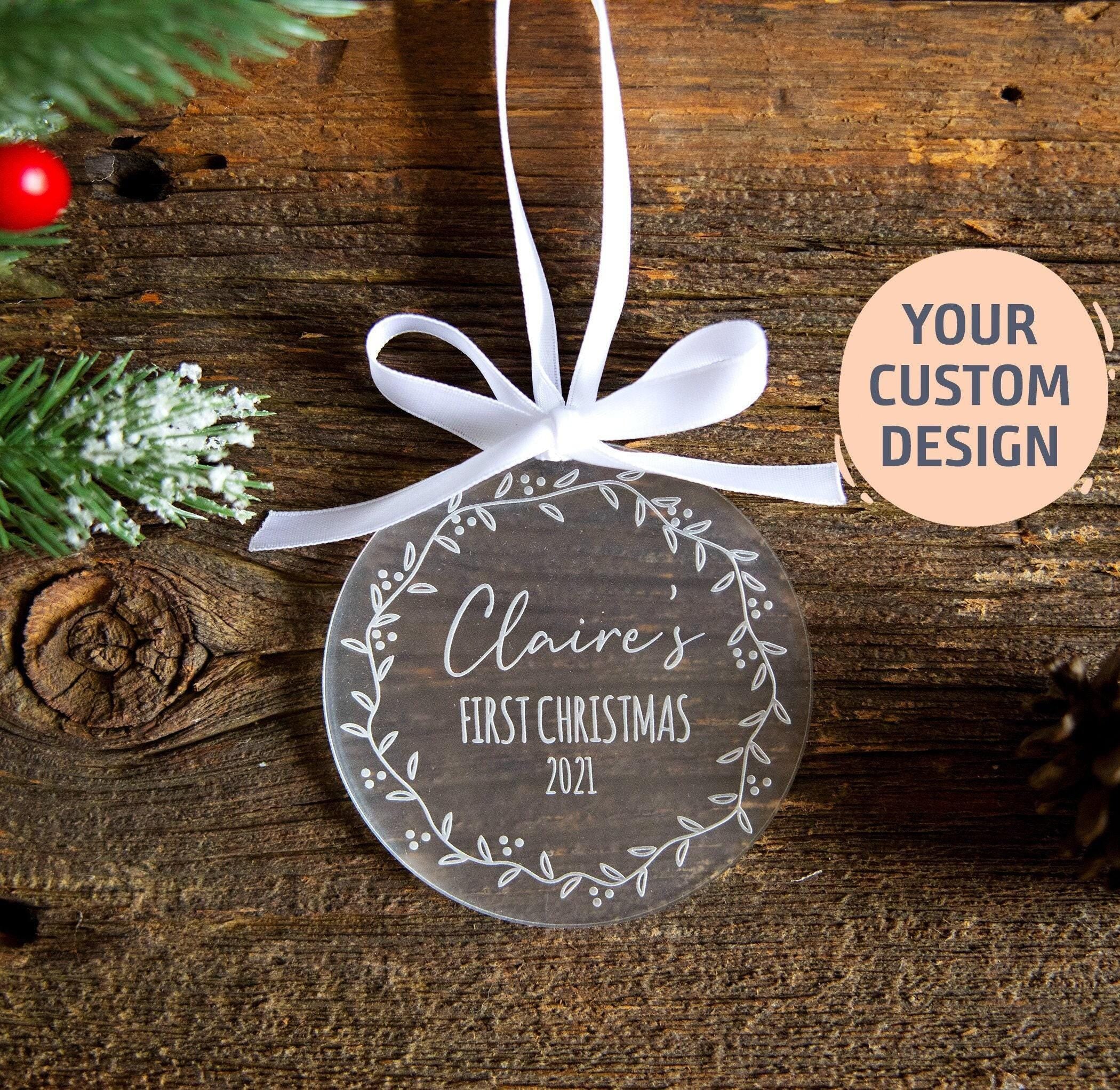 Custom Baby's First Christmas Ornament