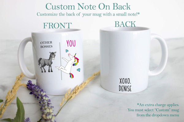 Other Bosses Vs. You Unicorn - White Ceramic Mug