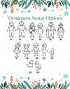 Custom Family Name Christmas Ornament