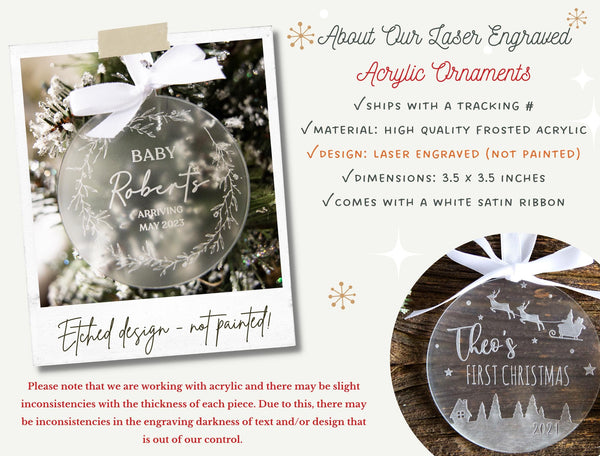 Our First Christmas Married Mr Mrs Ornament