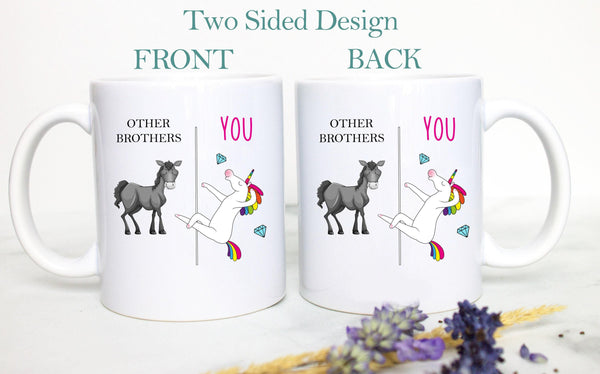 Other Brothers Vs. You Unicorn - White Ceramic Mug