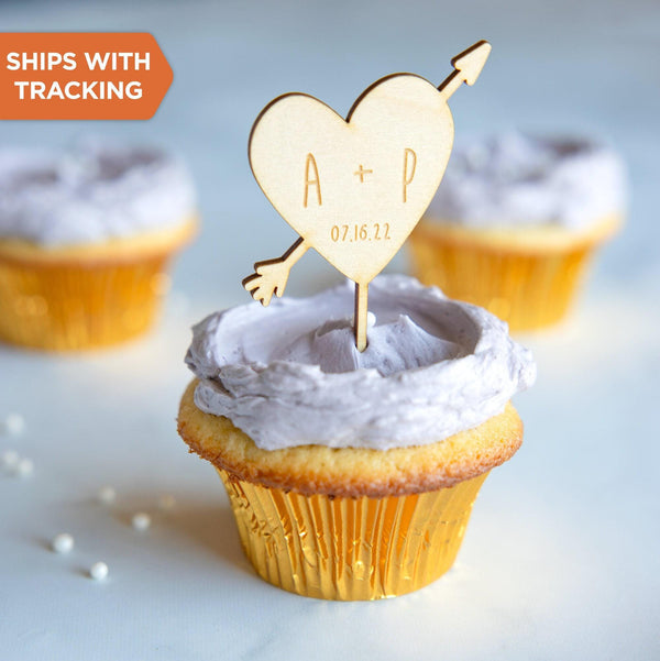 Wedding Cupcake Toppers